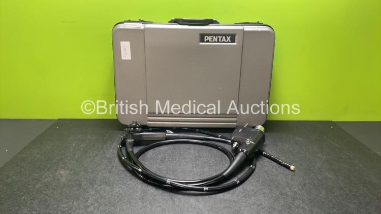 Pentax EC-3885LK Video Colonoscope in Case - Engineer's Report : Optical System - No Fault Found, Angulation - No Fault Found, Insertion Tube - No Fault Found, Light Transmission - No Fault Found, Channels - No Fault Found, Leak Check - No Fault Found *A