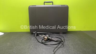 Olympus BF-1T260 Video Bronchoscope in Case - Engineer's Report : Optical System - No Fault Found, Angulation - No Fault Found, Insertion Tube - No Fault Found, Light Transmission - No Fault Found, Channels - No Fault Found, Leak Check - No Fault Found *2