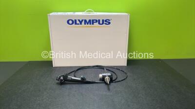 Olympus BF-F260 Video Bronchoscope in Case - Engineer's Report : Optical System - No Fault Found, Angulation - No Fault Found, Insertion Tube - No Fault Found, Light Transmission - No Fault Found, Channels - No Fault Found, Leak Check - No Fault Found *26