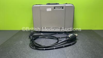 Pentax EC-3885LK Video Colonoscope in Case - Engineer's Report : Optical System - No Fault Found, Angulation - No Fault Found, Insertion Tube - No Fault Found, Light Transmission - No Fault Found, Channels - No Fault Found, Leak Check - No Fault Found *A