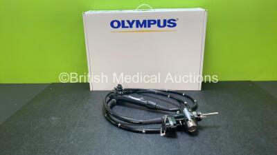 Olympus CF-H260DL Video Colonoscope in Case - Engineer's Report : Optical System - No Fault Found, Angulation - No Fault Found, Insertion Tube - Minor Tube Wrinkles, Light Transmission - No Fault Found, Channels - No Fault Found, Leak Check - No Fault Fou