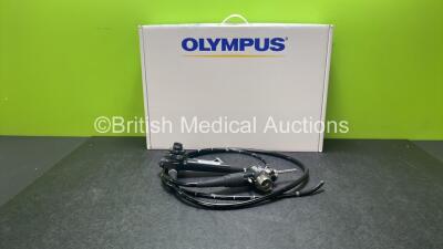 Olympus GIF-H260 Video Gastroscope in Case - Engineer's Report : Optical System - No Fault Found, Angulation - No Fault Found, Insertion Tube - Kinks Present, Light Transmission - No Fault Found, Channels - No Fault Found, Leak Check - No Fault Found *294