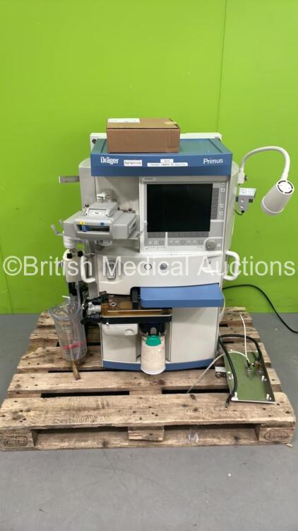 Drager Primus Anaesthesia Machine Ref 8603800-22 with Drager Infinity Delta Monitor and Hoses (No Power - 3 Pin Power Supply) *S/N ARUM-0186*