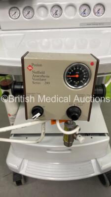 InterMed Penlon Prima SP Anaesthesia Machine with InterMed Penlon Nuffield Anaesthesia Ventilator Series 200 and Hoses *S/N SP080109* - 4