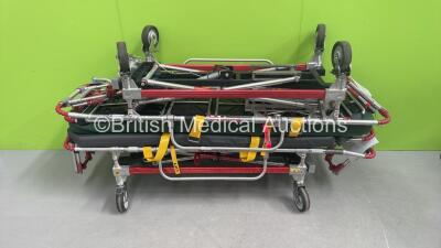 2 x Ferno Falcon Six Ambulance Stretchers with Mattresses *S/N FSX263*