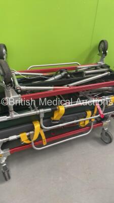 2 x Ferno Falcon Six Ambulance Stretchers with Mattresses *S/N FSX263* - 4