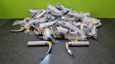 Job Lot of Various Size Laryngoscope Blades and Handles