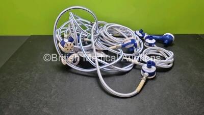 9 x Entonox Hoses with 2 x Carry Cases