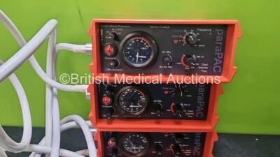 4 x Pneupac paraPAC 2D Ventilators - 2