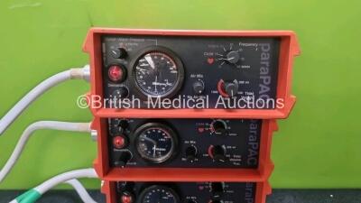 4 x Pneupac paraPAC 2D Ventilators - 2