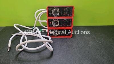 3 x Smiths Medical paraPAC 200D Ventilators with Hoses (All MRI Compatible)