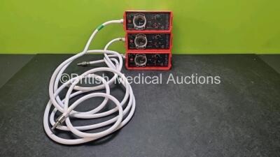 3 x Smiths Medical paraPAC 200D Ventilators with Hoses (All MRI Compatible)