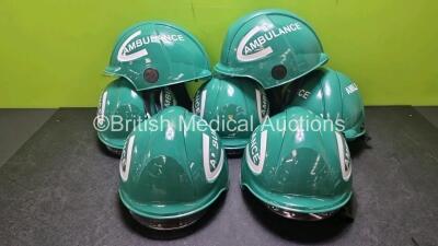 7 x Ambulance / Paramedic Safety Helmets *cage*