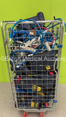 Job Lot of Hartwell Medical Evac U-Splint Mattresses, Splints and Pumps (Cage Not Included)