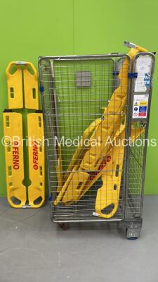 Job Lot Including 1 x Ferno EXL Scoop Stretcher and Various Ferno EXL Scoop Stretcher Parts (Cage Not Included)