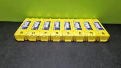 8 x Cardiac Science Powerheart AED G Batteries *All Untested*