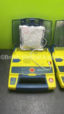 2 x Cardiac Science Powerheart AED G3 Automated External Defibrillators (Both Power Up when Tested with Doner Battery-Batteries Not Included) *SN 369102, 4303333* - 2