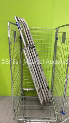 4 x Aluminium Scoop Stretchers (Cage Not Included)