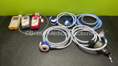 Mixed Lot Including 1 x Nellcor NPB-40 Pulse Oximeter (No Power) 2 x Masimo Rad 5 Signal Extraction Pulse Oximeters with 2 x Sp02 Finger Sensors, 4 x N20 Hoses *SN G03845263, N55148, N46923*