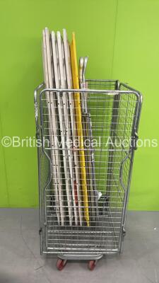 6 x Spinal Boards and 2 x Ferno Aluminium Scoop Stretchers (Cage Not Included) - 2