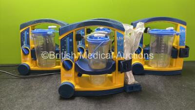 4 x Laerdal LSU Suction Units with 4 x Cups (All Power Up)