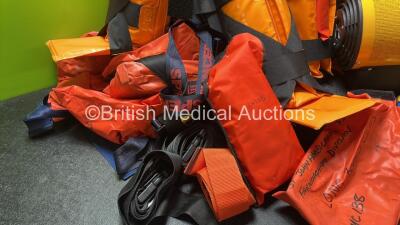 Mixed Lot Including 3 x Leg Splints, 1 x Master Model BLP 10 KW M Gas Fired Heater (Powers Up) and Long Board Clips / Straps - 2