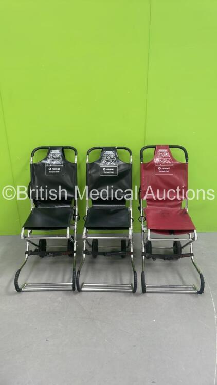 3 x Ferno Compact Evacuation Chairs *S/N CC002360 / CC012674*