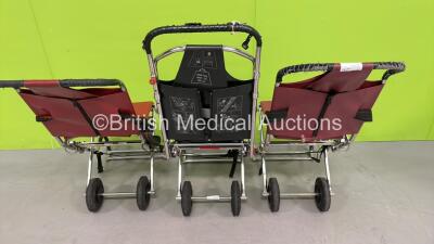 3 x Ferno Compact Evacuation Chairs *S/N H24254* - 2