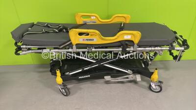 Ferno Pegasus Ambulance Stretcher with Mattress (Hydraulics Tested Working) *S/N PEG7916*