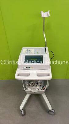 Mortara ELI 280 ECG Machine on Stand with 10 Lead ECG Leads (Powers Up) *S/N 200 21 1285*