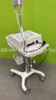 Mortara ELI 280 ECG Machine on Stand with 10 Lead ECG Leads (Powers Up) *S/N 200 21 1029* - 4