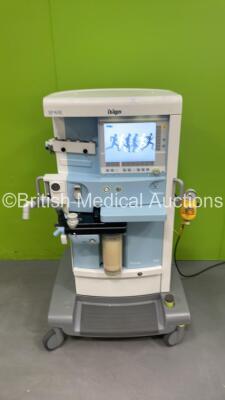 Drager Primus Infinity empowered Anaesthesia Machine Software Version 4.50.00 Operating Hours - Mixer 22317 Ventilator 1903 with Bellows, Absorber and Hoses (Powers Up) *S/N ASFB-0133*