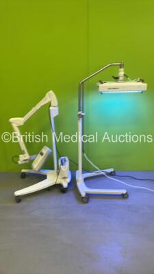 Weyer Bilicompact Therapy Lamp on Stand (Powers Up) and 1 x Aktilite CL128 Lamp on Stand (No Power)