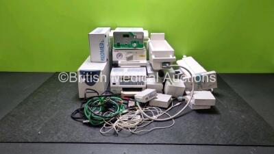 Mixed Lot Including 1 x Sony UP-21MD Colour Video Printer, 2 x Philips Module Racks with 6 x Modules, 2 x Reomed Power Supply Units, 1 x Philips 15210B Calibration Unit,1 x Wisap Coagulation Unit and 1 x Powerwar Power Unit *cage*