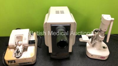 Job Lot Including 1 x Takubo Takubomatic Auto Groover AG-5 Unit, 1 x Takagi Model MT 360-CD Lensmeter and 1 x Takubo Takubomatic DM-3 Lens Drilling Machine - 4