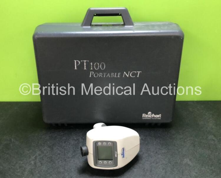 Job Lot Including 1 x Reichert PT100 Portable Non-Contact Tonometer with Accessories (Damage to Casing - See Photos) 1 x Keeler Klein Keratoscope and 1 x Clement Clarke The Original Perkins Tonometer