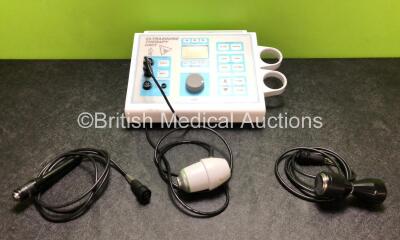 Ultrason 2 Twin Ultrasound Therapy Unit with 1 111..02.01 Probe / Transducer and 2 x EMS Probe / Transducers (Untested Due to No Power Supply) *SN 53976 / 54293 / 00094A*