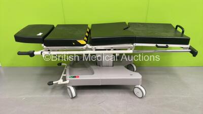 Huntleigh Nesbit Evans Hydraulic Patient Trolley with Mattress (Hydraulics Tested Working) *SN 781429*