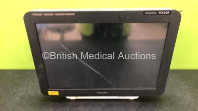 Philips IntelliVue MX800 Touchscreen Patient Monitor *Mfd - 11/2010* (Spares and Repairs, Damaged Screen and Missing Power Input - See Photos)