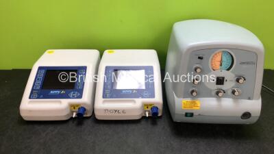 Job Lot Including 1 x Respironics CoughAssist Unit and 2 x B & D Electromedical Nippy 3+ Ventilators (All Power Up) *SN 2018-31437 / 2018-31429 / 014290*