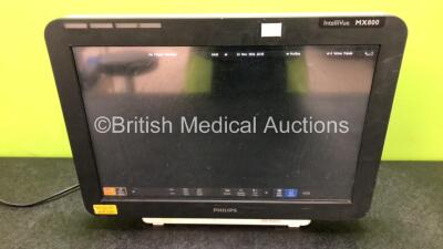 Philips IntelliVue MX800 Touchscreen Patient Monitor *Mfd - 11/2010* Software Revision - H.15.41 (Powers Up with Damage to Casing - See Photos)