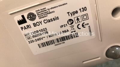 Mixed Lot Including 2 x Pari Boy Classic Compressors, 1 x CareFusion MSC Jaeger Power Unit with Handle, 1 x Drager Infinity HemoMed Module / Wedge, 1 x GE Carescape B850 CPU-CI Unit and 4 x Covidien Thermometers *SN 2Q22G01708 / 2Q22B11881 / 06W00016 / S - 9
