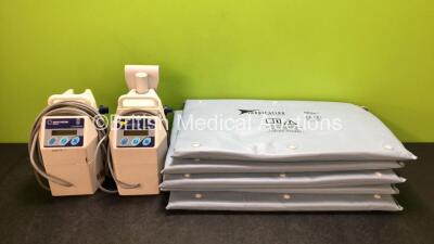 Job Lot Including 4 x Inditherm Medical CosyTherm Model CCU1 Mattress Pumps, 5 x Inspiration Healthcare CosyTherm Model CCU1 Mattress Pumps and 5 x Mattresses (2 Pumps in Photo, 9 in Total)