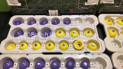 6 x DePuy Pinnacle Acetabular Cup System Instrumentation Trays with 2 x Lids - 4