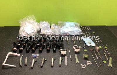 Mixed Lot Including Various Dental / Surgical Instruments, 16 x Anaesthetic Face Masks, Various Medical Consumables, 1 x KaVo Bella-Torque 645C Dental Handpiece and 1 x BA170T Handpiece