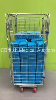 Cage of Blue Accessories Trays (Cage Not Included)