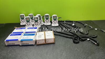 Mixed Lot Including 7 x Teledyne MX300-I Percent Oxygen Analyzers with Base Units, 4 x Medical Oxygen Sensors, 1 x Masimo LNC-10-GE Patient Cable and 1 x Masimo LNCS SpO2 Reusable Finger Clip Sensor *SN 283328, 283327, 283332, 283330, 283333, 283329, 2833