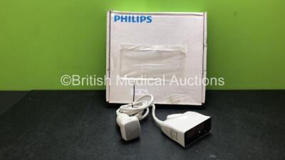 Philips VL13-5 Ultrasound Transducer / Probe in Case (Untested, Damaged Head - See Photo)