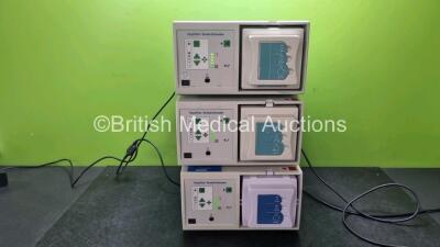 3 x Valleylab Rapidvac Smoke Evacuator Units (All Power Up) with 3 x Rapidvac ULPA Filters *SN VL000928 / VL000931 / VL000