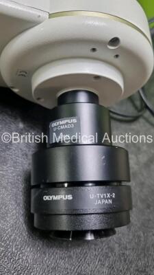 Olympus Optical DP12 Microscope Digital Camera with Olympus U-CMADD3 and Olympus U-TV1X-2 Attachments (Powers Up) *w* - 3